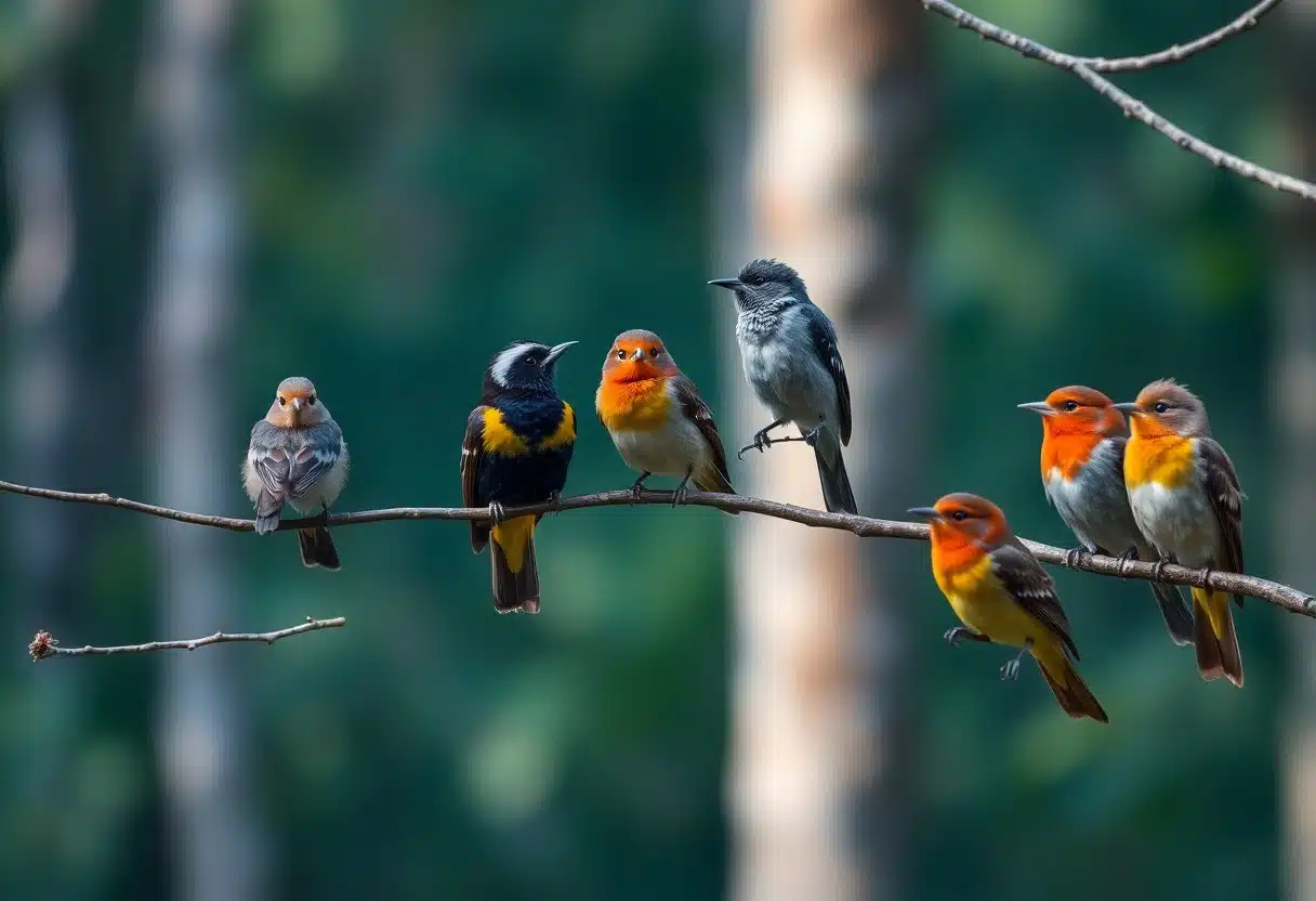 how birds interact