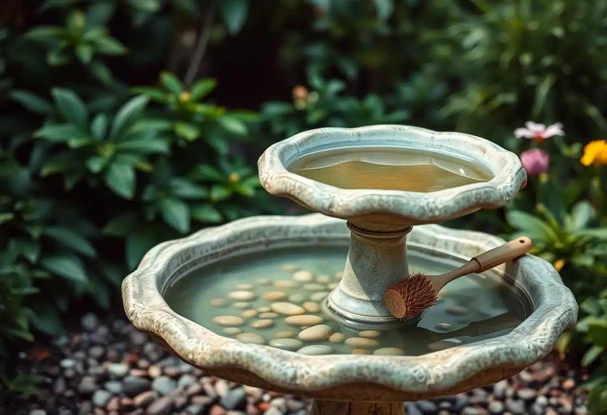  bird bath clean