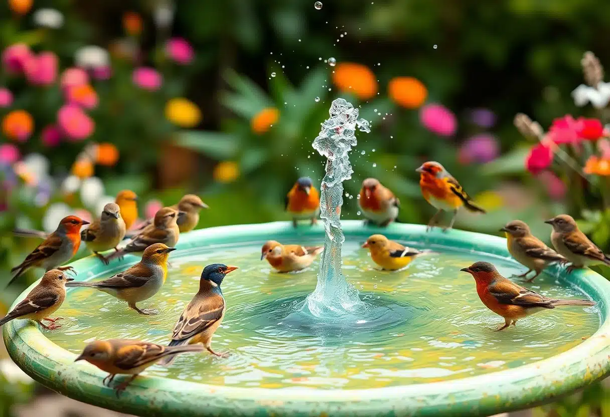 Birds Use a Bird Bath